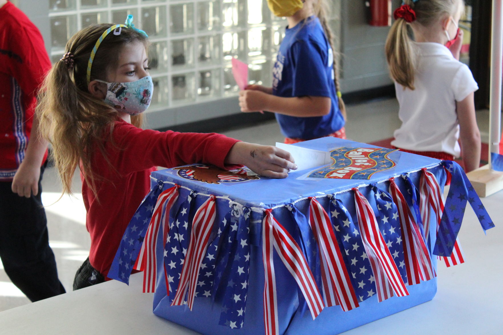 Students exercise their right in mock election
